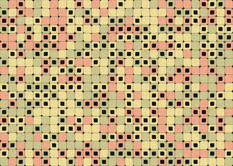 Abstract Geometric Pattern generative computational art illustration