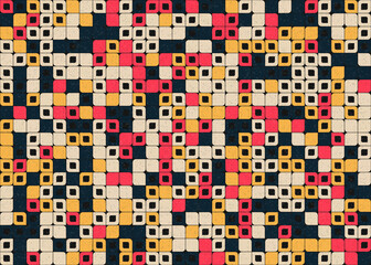 Abstract Geometric Pattern generative computational art illustration