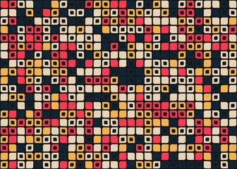 Fototapeta premium Abstract Geometric Pattern generative computational art illustration