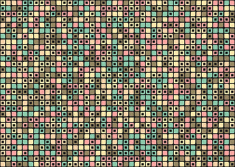 Abstract Geometric Pattern generative computational art illustration