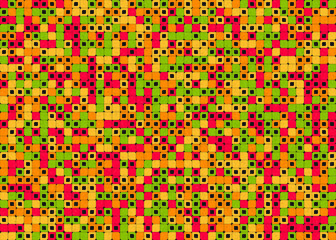 Abstract Geometric Pattern generative computational art illustration