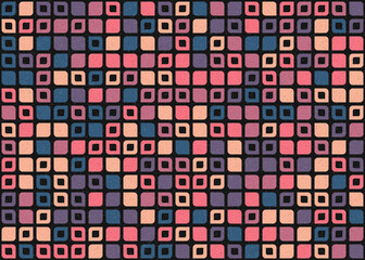 Abstract Geometric Pattern generative computational art illustration