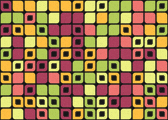 Abstract Geometric Pattern generative computational art illustration