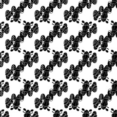 Three wheel motorbike pattern seamless background texture repeat wallpaper geometric vector