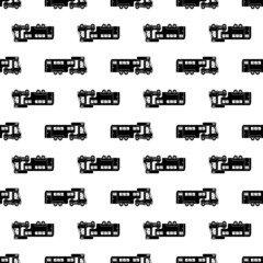 Obraz premium Truck motorhome pattern seamless background texture repeat wallpaper geometric vector