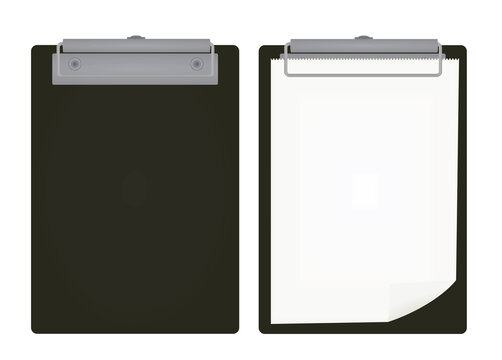 Clip board folder. vector illustration