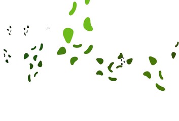 Light Green vector backdrop with abstract shapes.