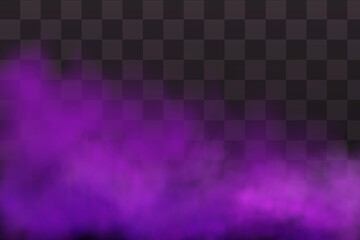 Purple poisonous gas, dust and smoke effect.