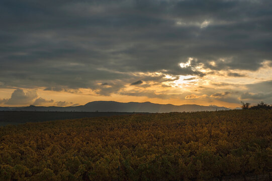 sunset landscape campe
