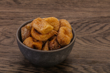 Dry sweet fig fruit heap
