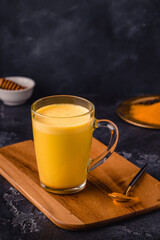 Turmeric Latte, Golden Milk, Healthy  Drink.