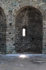 walls of the old medieval abbey