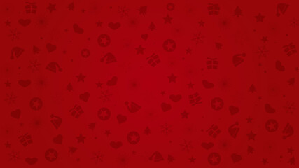 Christmas, happy new year, Xmas ornaments red background colored vector wallpaper pattern illustration