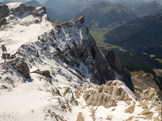 Early snow on Zugspitze