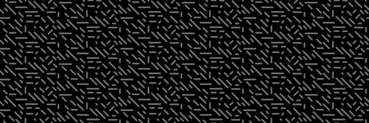 Abstract background and pattern with simple elements on black background. Seamless pattern, texture. Vector image