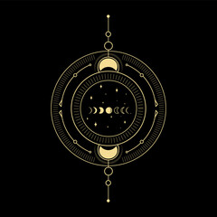 Celestial mystical tarot cards. Elements of esoteric, occult, alchemical and witch symbols. Zodiac signs. Cards with esoteric symbols. Silhouette of hands, stars, moon and crystals. spiritual vector 