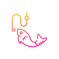 market capture strategy vector gradient icon style illustration. EPS 10 file