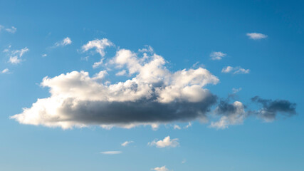 Naklejka na ściany i meble Petit nuage gris sur un ciel bleu