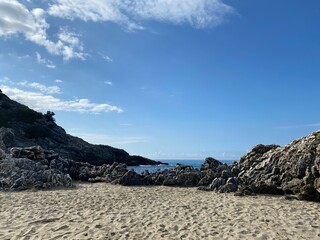 Fototapeta na wymiar Küste, Italien, Meer, Sand, Strand