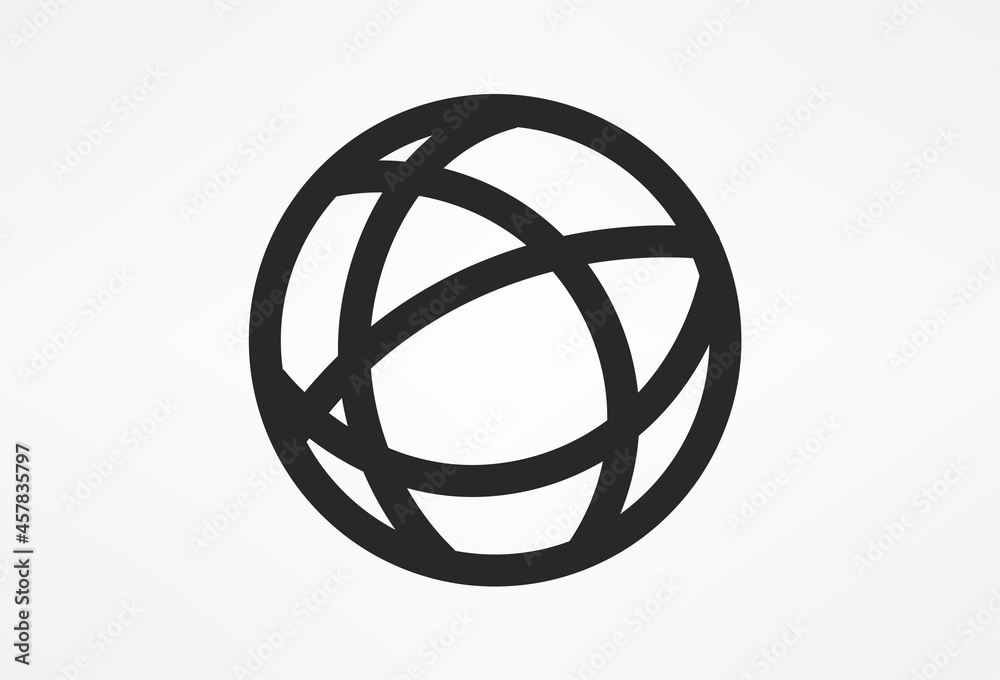 Poster linear pictogram isolated on white background. internet