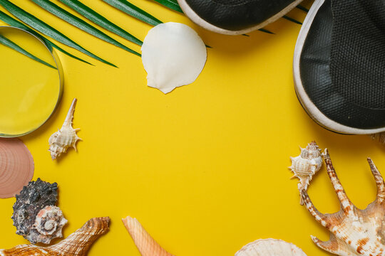 World Tourism Day incription over yellow background