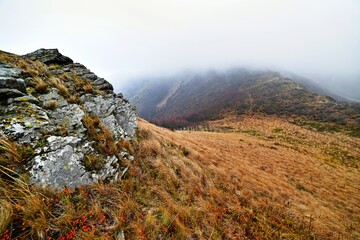Bukowe Berdo, autumn weather in Bieszczady, Bieszczady mountains