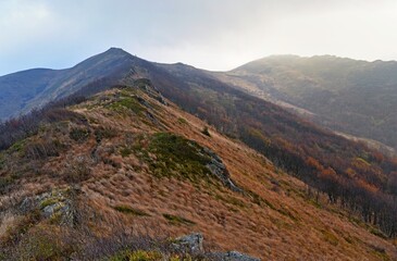 Bukowe Berdo, autumn weather in Bieszczady, Bieszczady mountains