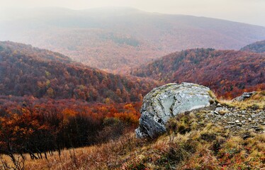 Bukowe Berdo, autumn weather in Bieszczady, Bieszczady mountains