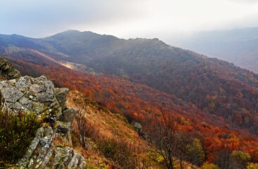 Bukowe Berdo, autumn weather in Bieszczady, Bieszczady mountains