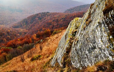 Bukowe Berdo, autumn weather in Bieszczady, Bieszczady mountains