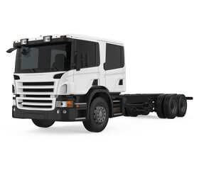 Semi-trailer Truck Isolated