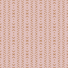 Naklejka premium Modern memphis inspired geometric pattern. Abstract seamless vector pattern in muted colors, 80s mosaic.