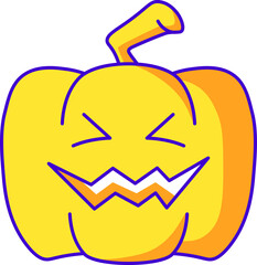 Halloween pumpkins, vector icon, for web design, templates and more
