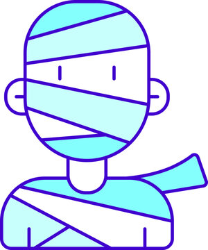 recommend clip art: mummy-man costume, vector color icon, for web design, templates and more