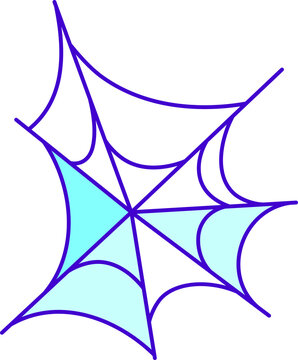 recommend clip art: free-form spider web, vector color icon, for web design, templates and more