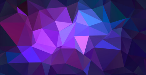 Trendy polygonal space background. Colorful geometric galaxy illustration