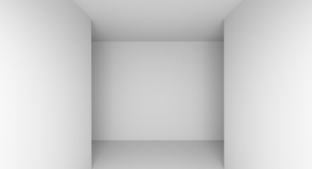 architecture blank white minimalist wall corner indoor 3D