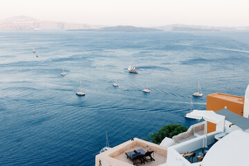 Beautiful Oia town on Santorini island, Greece