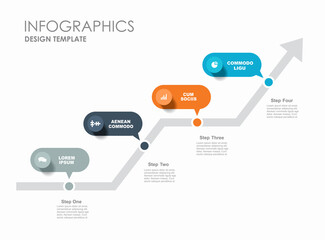 Infographic design template with place for your data. Vector illustration.
