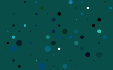 Light Blue, Green vector layout with circle shapes.