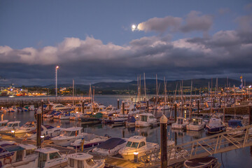 Fototapeta premium port at night