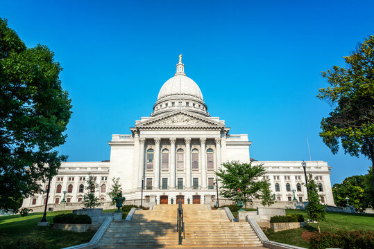 Historic Capitol Building in Madison, Wisconsin