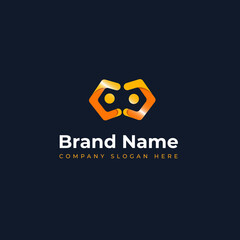 Modern business creative logo concept for technology construction business