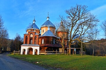 Orthodox church of St. Michael the Archangel in Bystre, Bieszczady Mountains