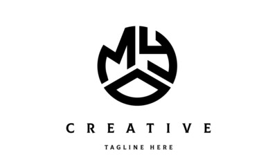 MYO creative circle three letter logo