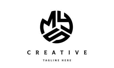 MYS creative circle three letter logo