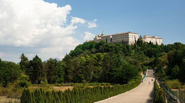 View Of The Monastery At Monte Cassino 