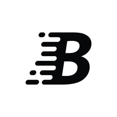 Letter B logo abstract vector. Template design logotype