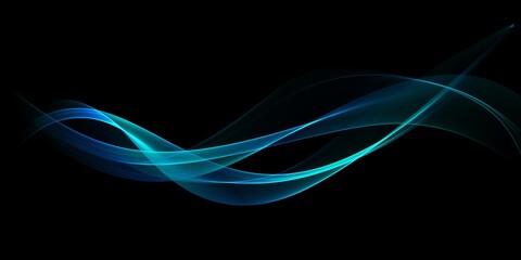 Abstract blue light wave futuristic background
