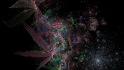 抽象的な宇宙のような背景